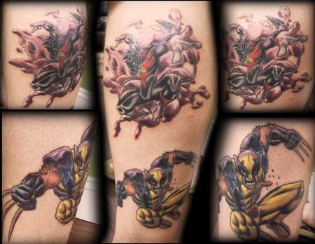 Tattoos - Blake Martyn-Dow - wolverine and nightcrawler